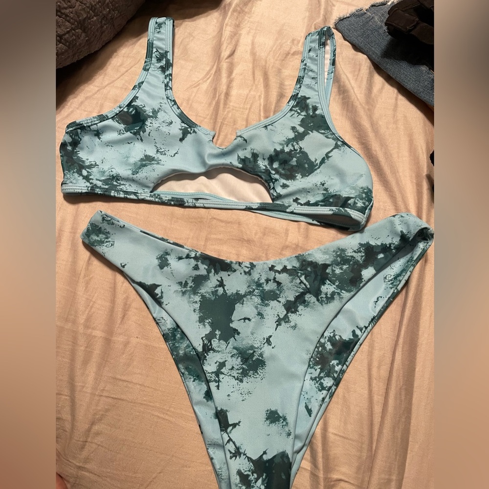 Zaful bathing suit. Green and teal